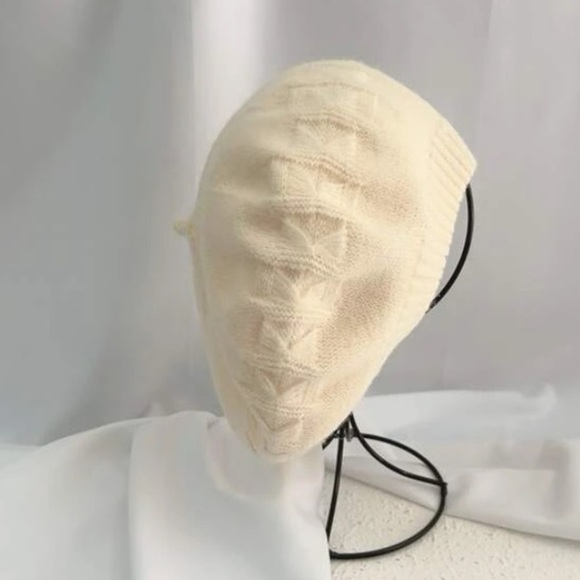 PARISIAN Solid Textured Beret Beige 100% Cotton O/S NWOT - Picture 4 of 7